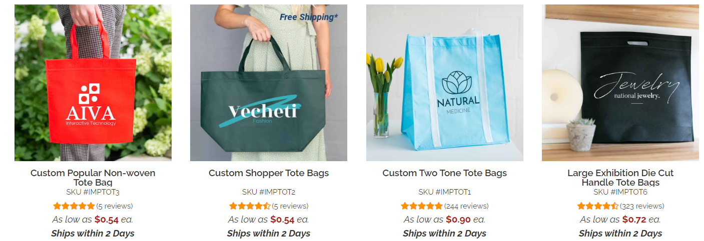 custom tote bag gift for guests