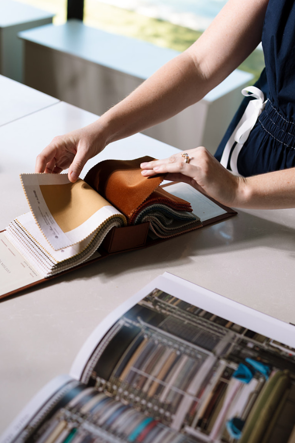 a designer in the studio