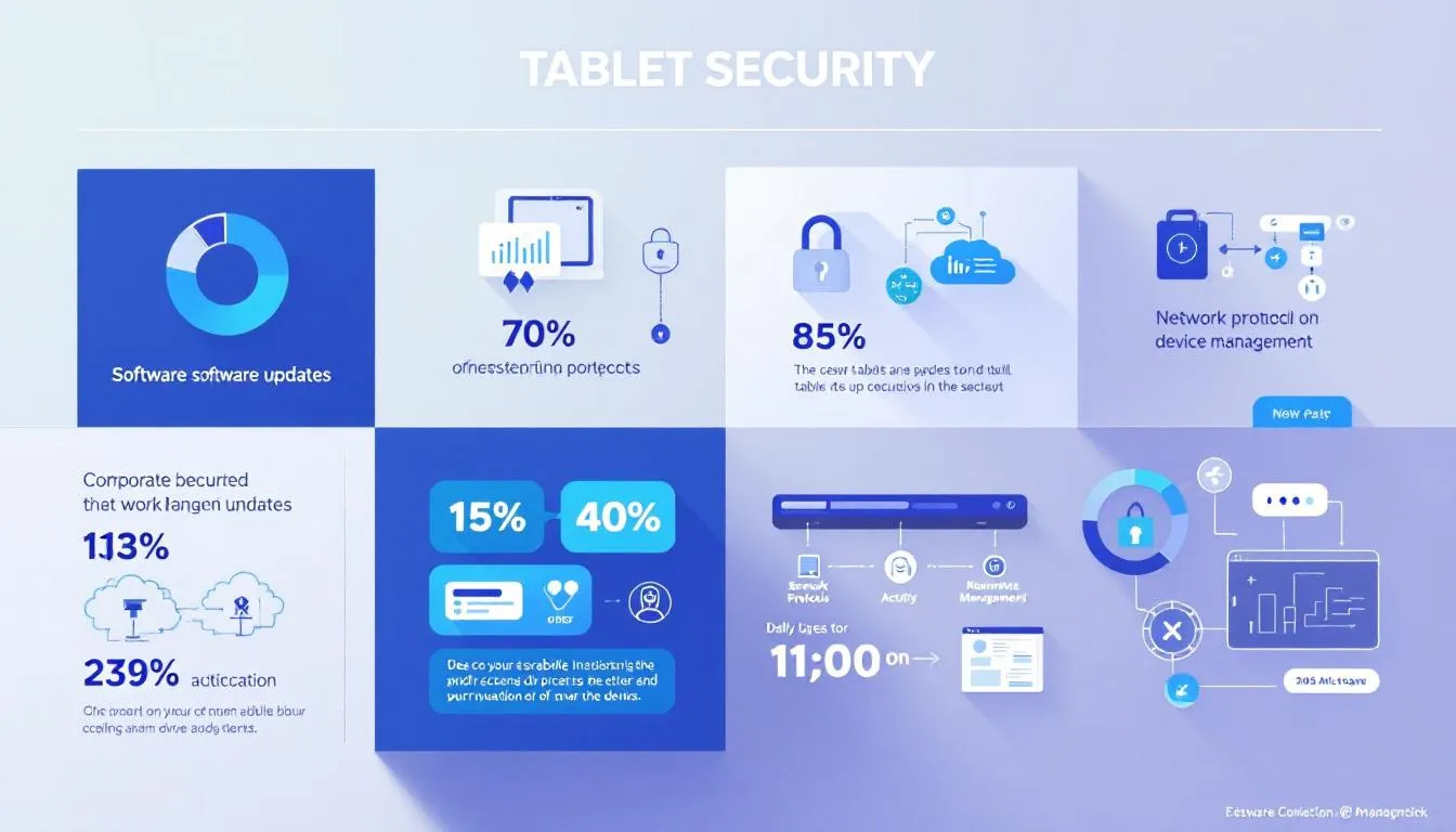Regelmäßige Software-Updates zur Sicherstellung der Sicherheit von Tablets im Unternehmen.