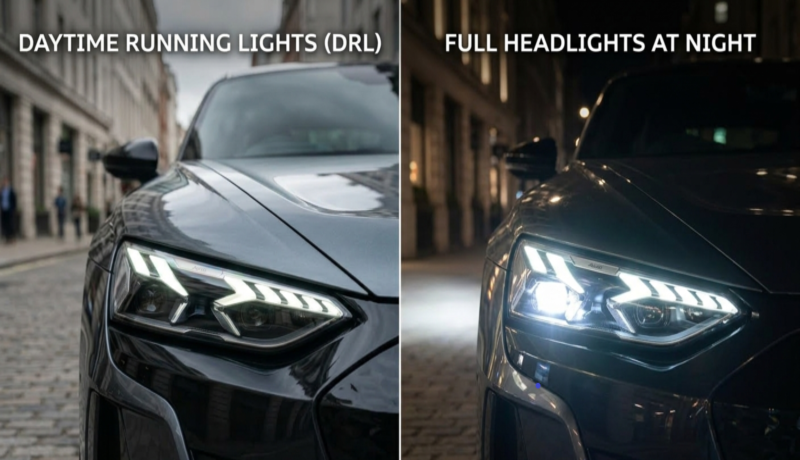 Full headlight vs DRL lights at general motors