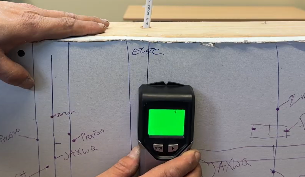 electrical wire scanning path