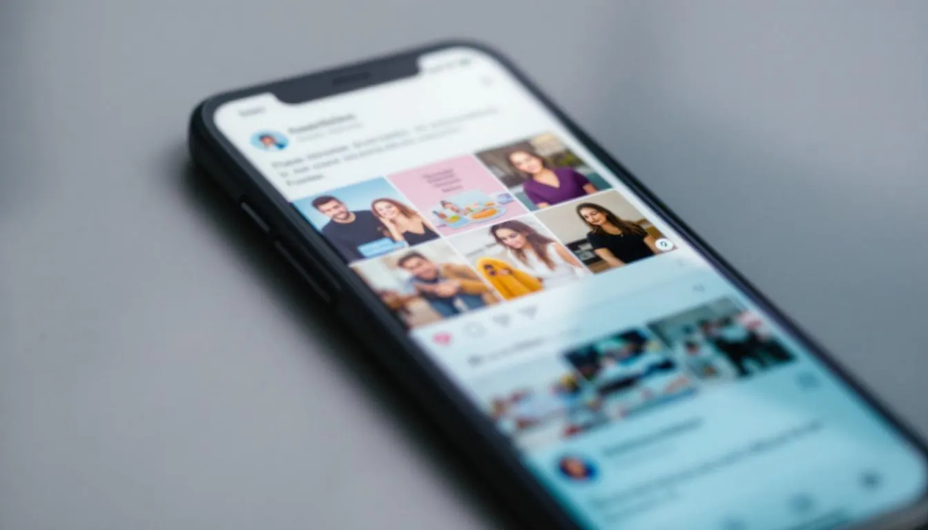 In der Abbildung ist ein mobiler Telefonbildschirm zu sehen, auf dem verschiedene soziale Medien-Apps angezeigt werden. Diese Apps ermöglichen den Nutzern den Zugang zu Informationen und Nachrichten, wobei auch die Gefahr von Falschmeldungen und Desinformationen, wie beispielsweise Fake News, besteht.