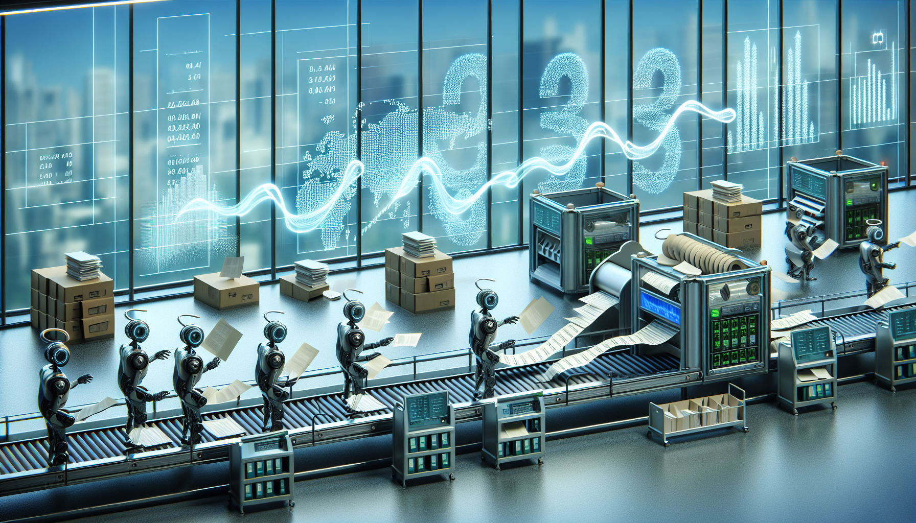 Illustration of a streamlined process in outsourced accounting services