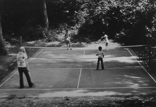 An illustration depicting the origins of pickleball, showcasing various elements that contribute to the game.