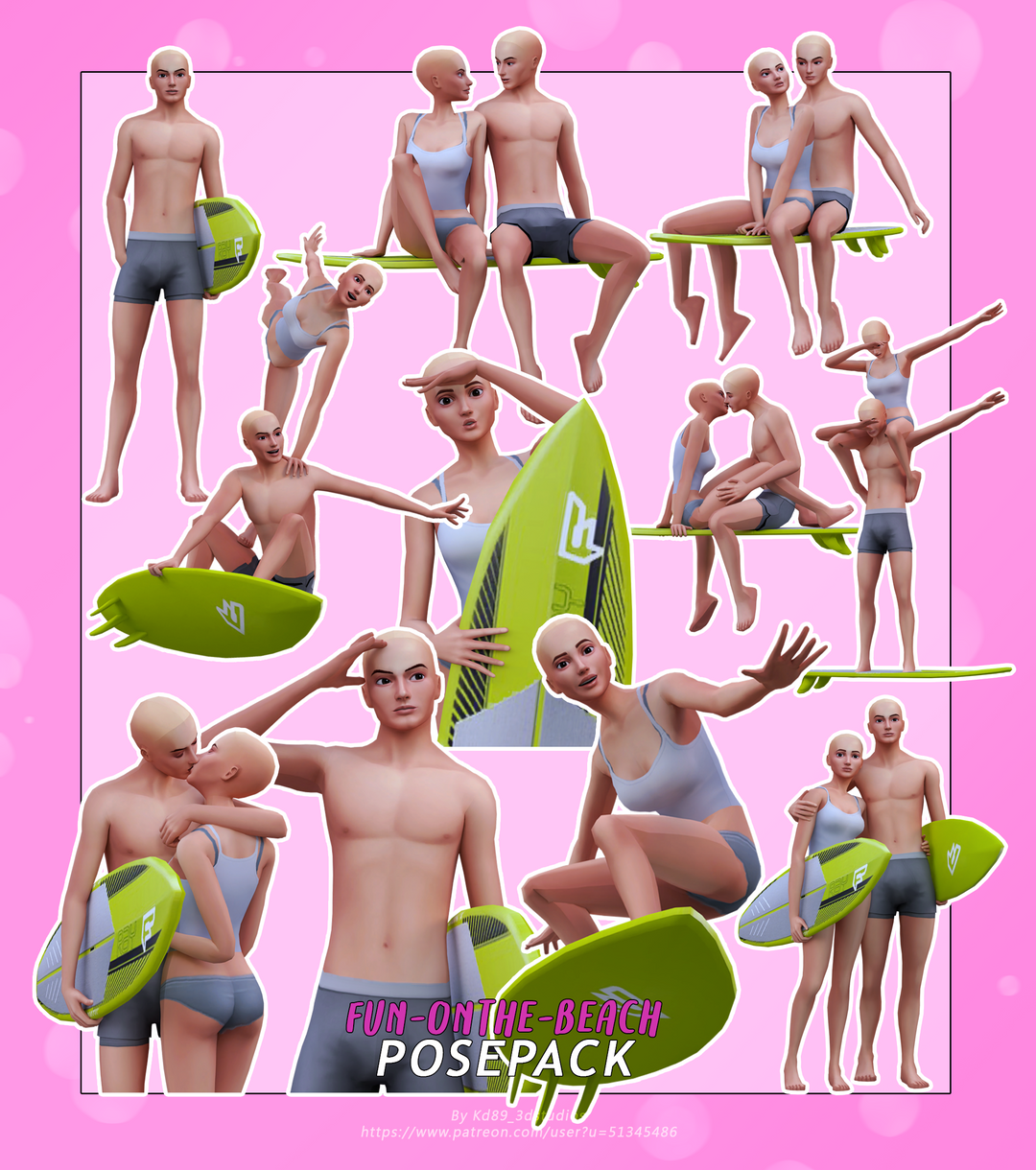 Fun On The Beach Pose Pack
