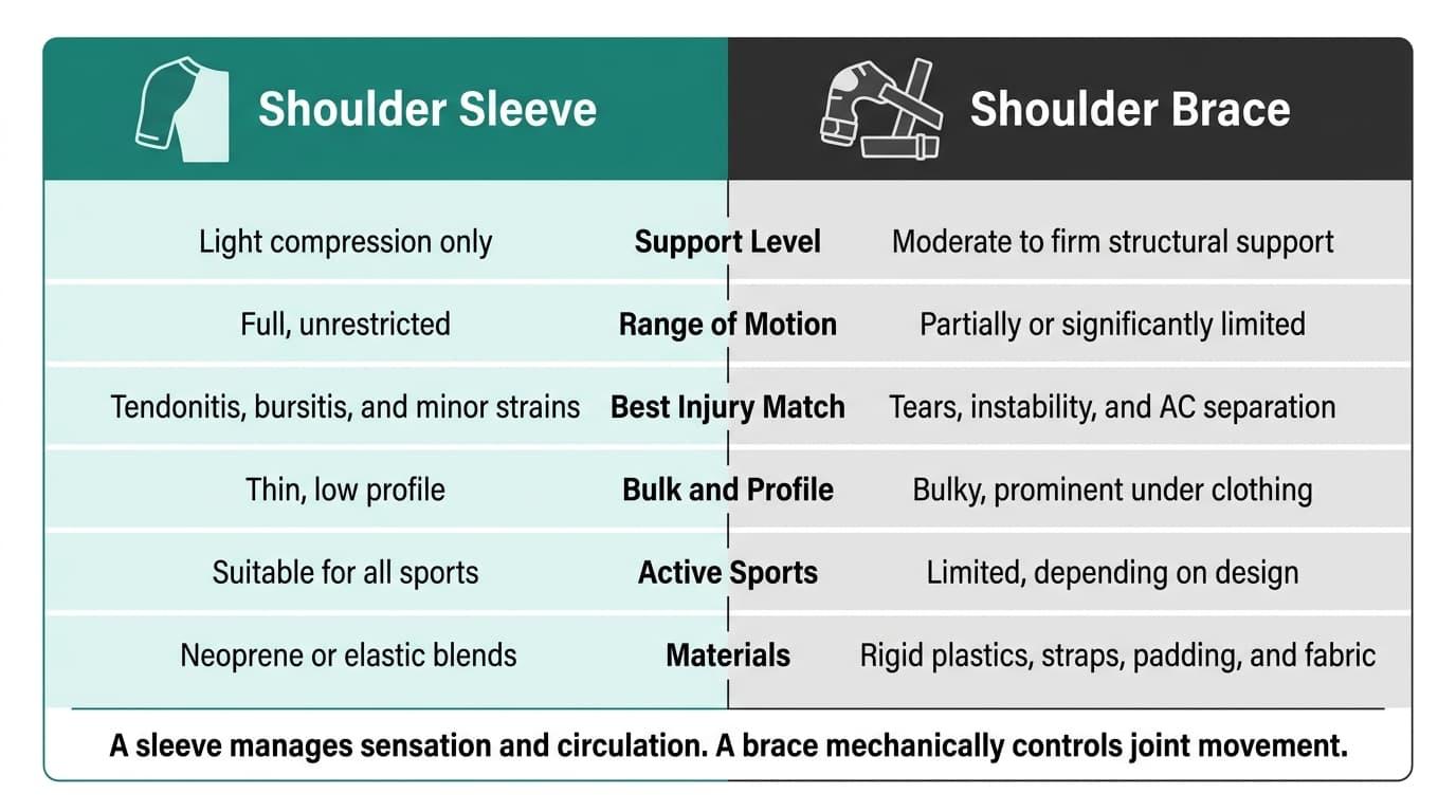 Sleeve vs. Brace: Side-by-Side
