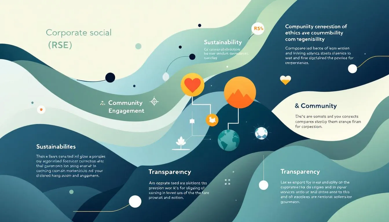 Visuel sur la contribution à la responsabilité sociétale des entreprises (RSE).
