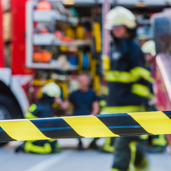 Image showing a person collecting and preserving evidence from a truck accident scene in Duluth.