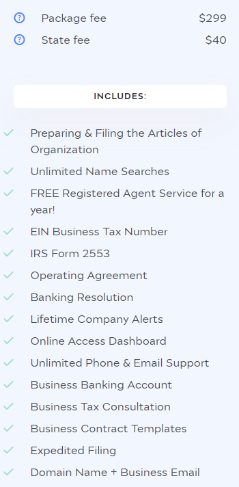Incfile’s Platinum Plan