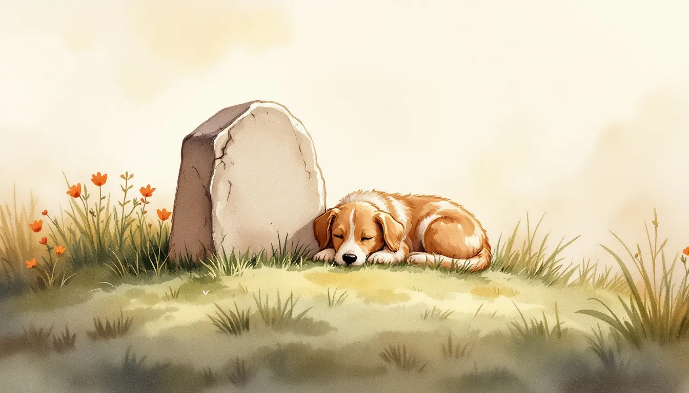 Personalized memorial stones for pets, a thoughtful gift for someone who lost a pet.