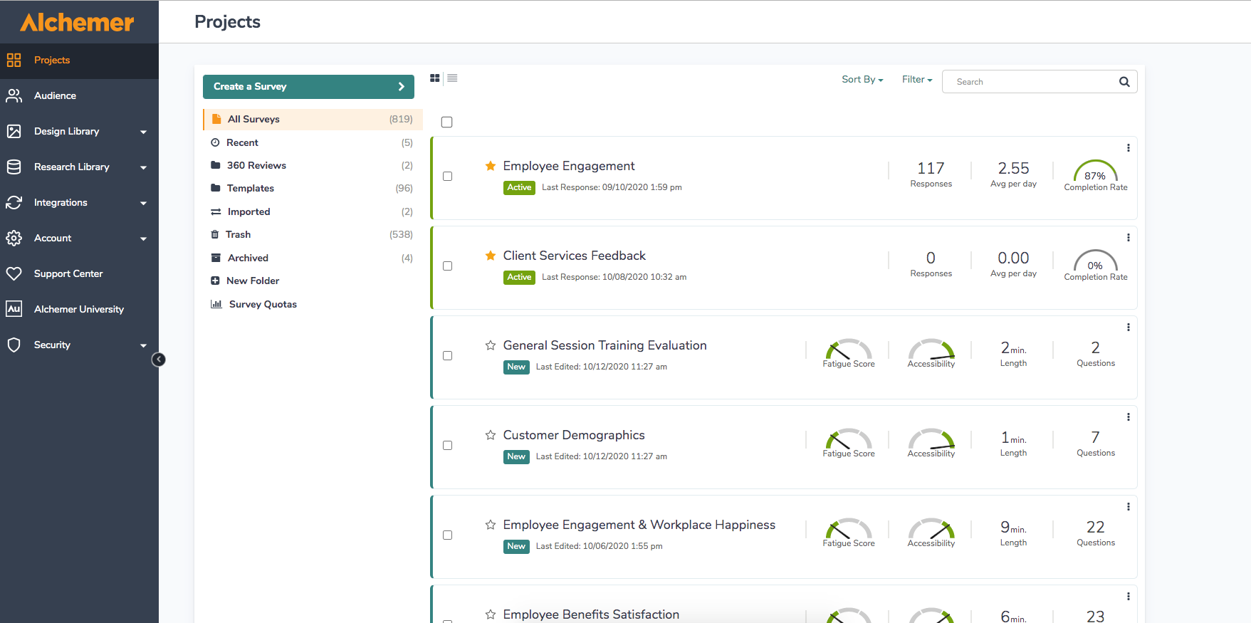 Alchemer survey tool