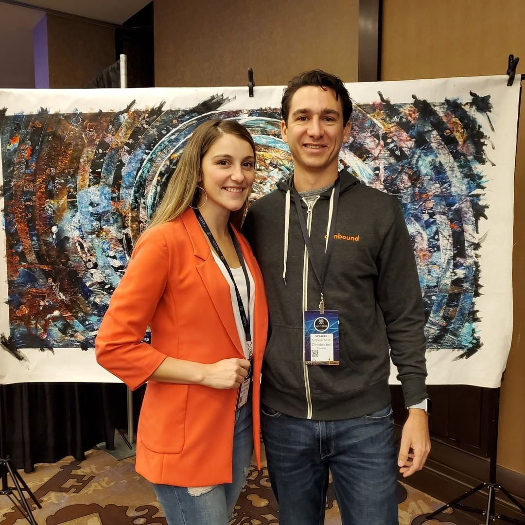 Coinbound Founder, Ty Smith, with NFT influencer, Girl Gone Crypto