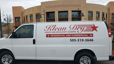 Klean Dry Van infront of Rio Rancho Event Center