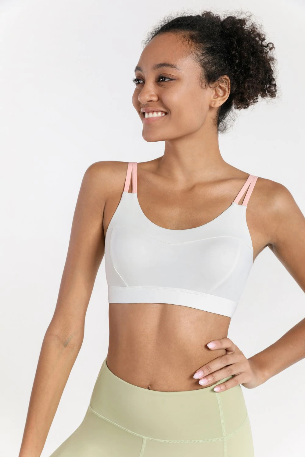 Lululemon Invigorate Bra With Clasp High Support, B/c Cup In White