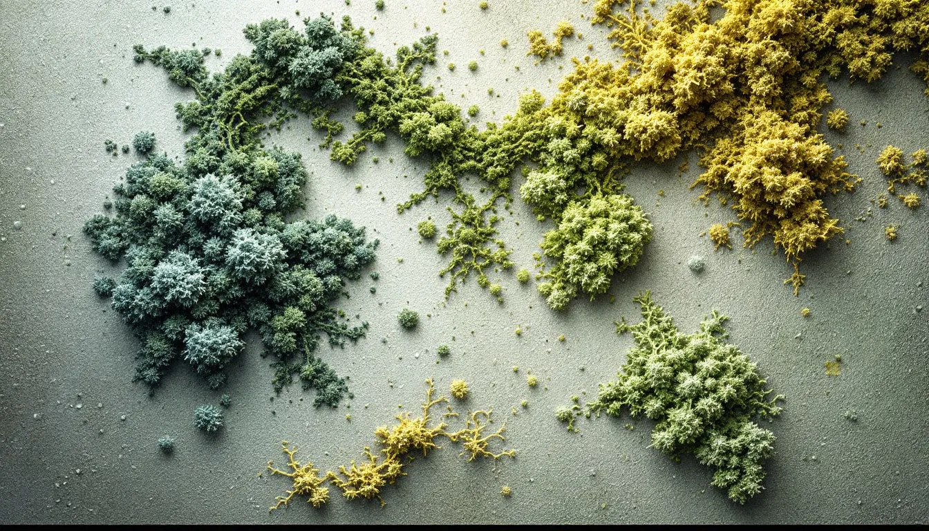 A close-up image of toxic mold growth on a damp surface, illustrating what does toxic mould look like.