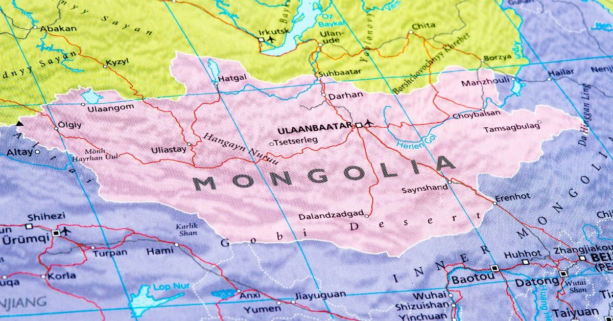 Map Mongolia