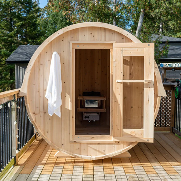 Image of a Barrel sauna, from Dundalk Leisurecraft, offered by Airpuria.