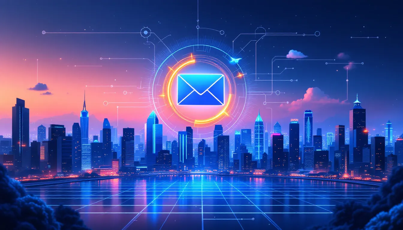 An illustration representing the power of email marketing automation streamlining customer engagement.