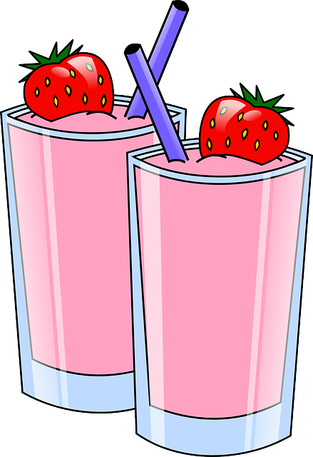 drinks, strawberry, pink