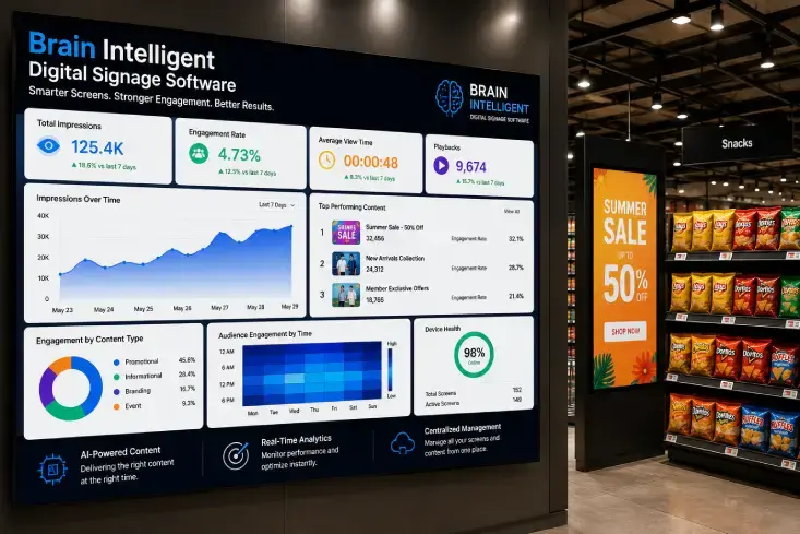 brain intelligent digital signage software