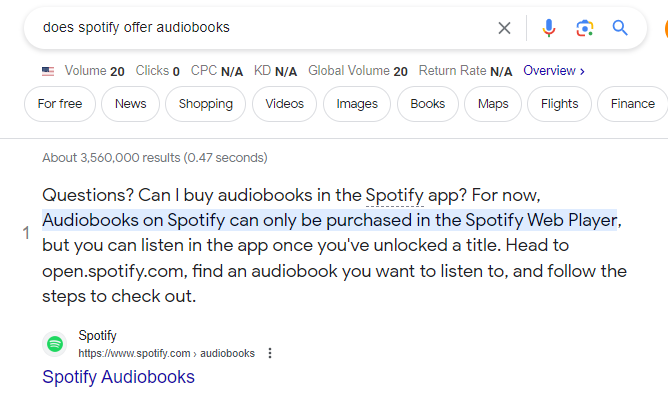 audiobooks on spotify - can you buy via app?