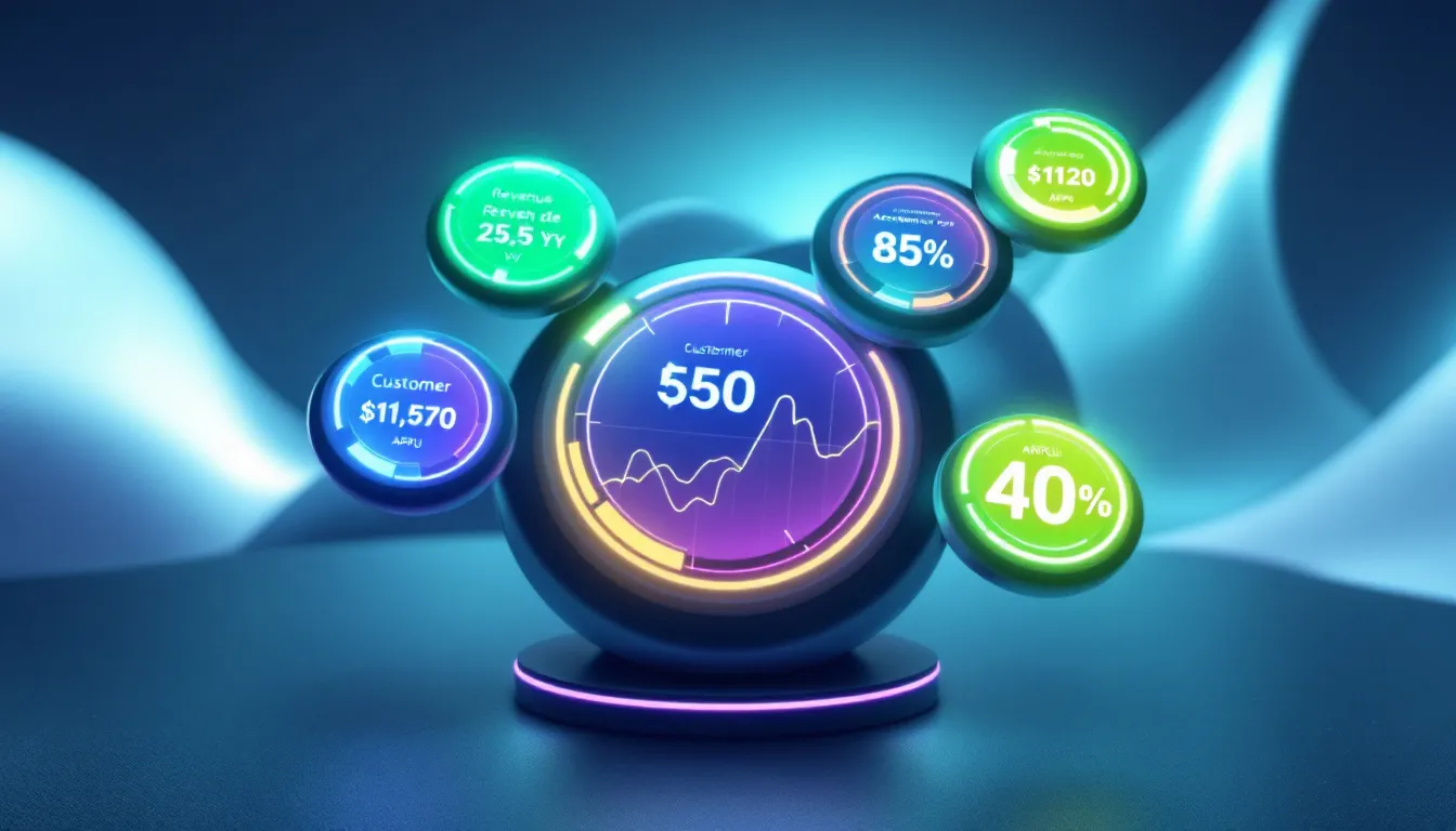 Key performance indicators (KPIs) for SaaS accounting.