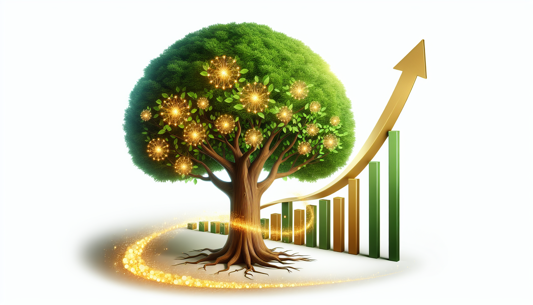 Illustration of a business growth chart