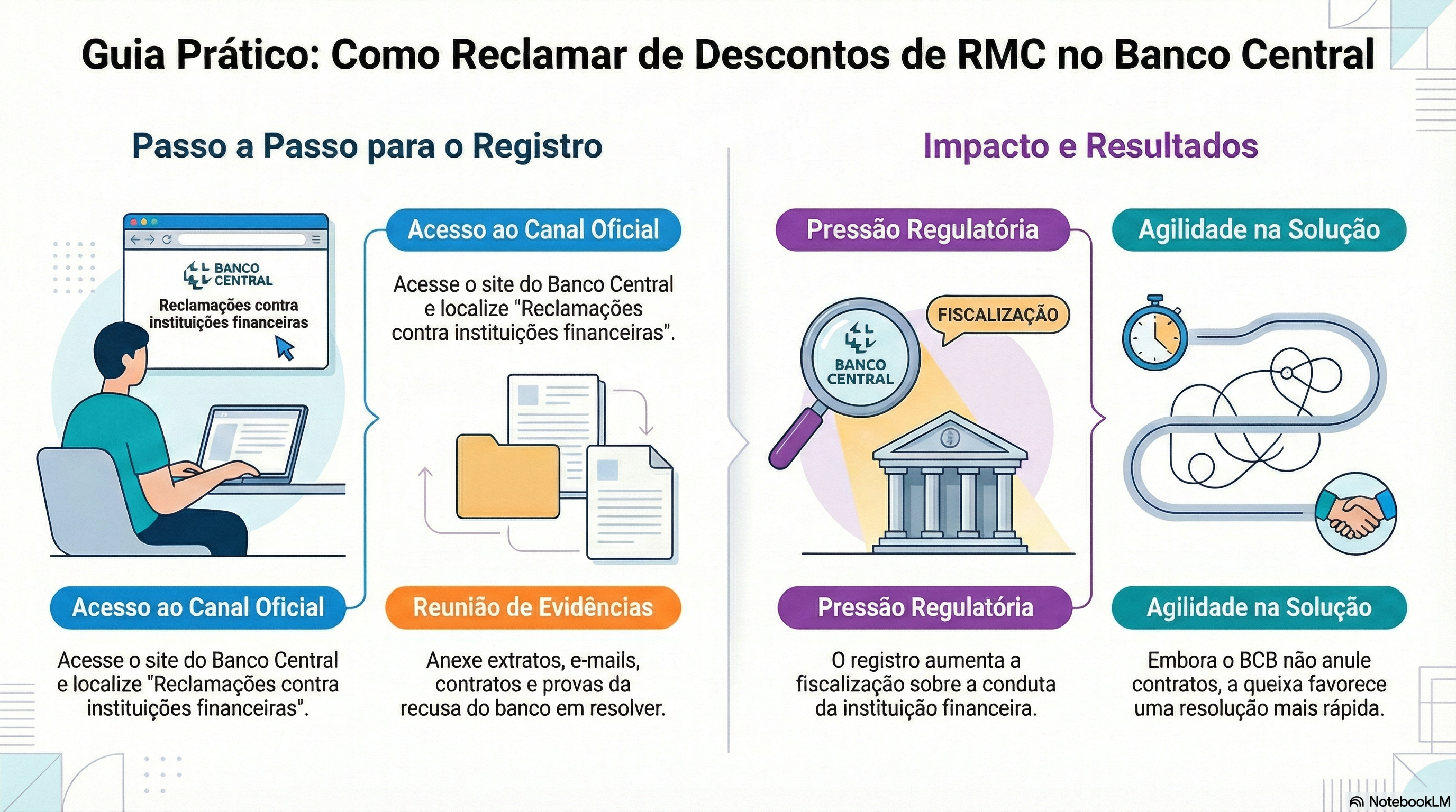 Como registrar reclamação no Banco Central sobre descontos de RMC?