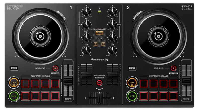 DDJ-200 Solid Beginner DJ Controller works with Recordbox