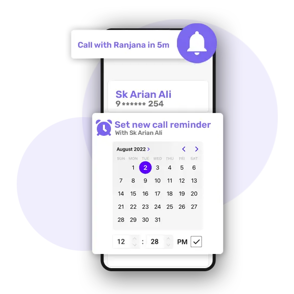 SIM-Based Call Tracking: How to Track Calls and Improve Performance 4 follow-up reminder feature of telecrm
