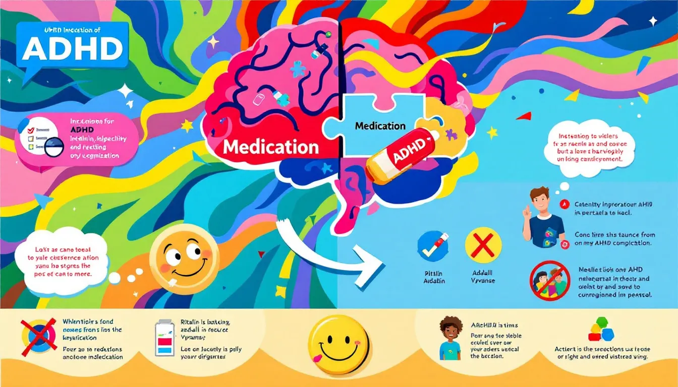 A visual representation of ADHD medications and their role in substance use prevention.