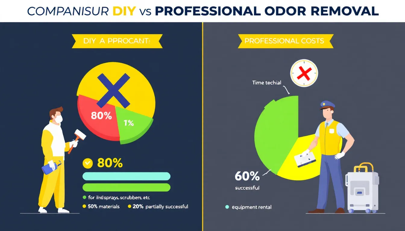 A comparison between DIY and professional odor removal approaches.