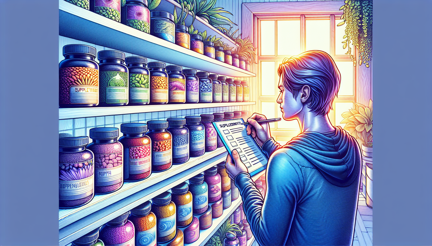 An illustration showing how to choose the right supplement for brain health.