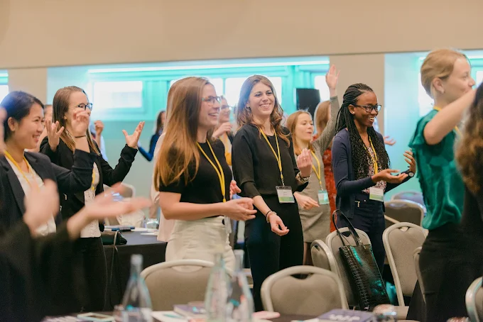 Audience engaged with a presentation