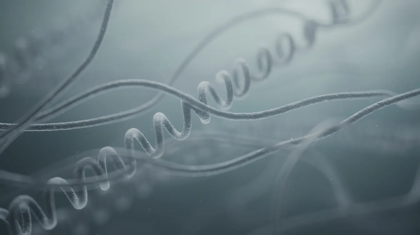 The image shows microscopic spiral-shaped leptospira bacteria, which are known to cause severe leptospirosis, a bacterial disease often associated with contaminated water and animal urine. These pathogenic spirochetes can lead to acute infections and serious health complications in both wild and domestic animals, highlighting the importance of disease control and prevention measures.