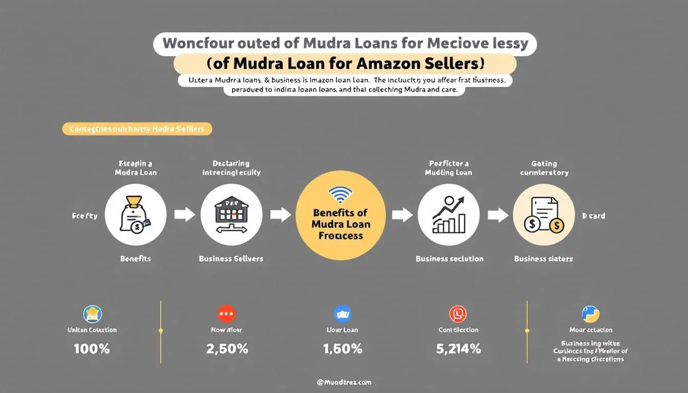 An infographic illustrating the concept of Mudra loans and their categories.