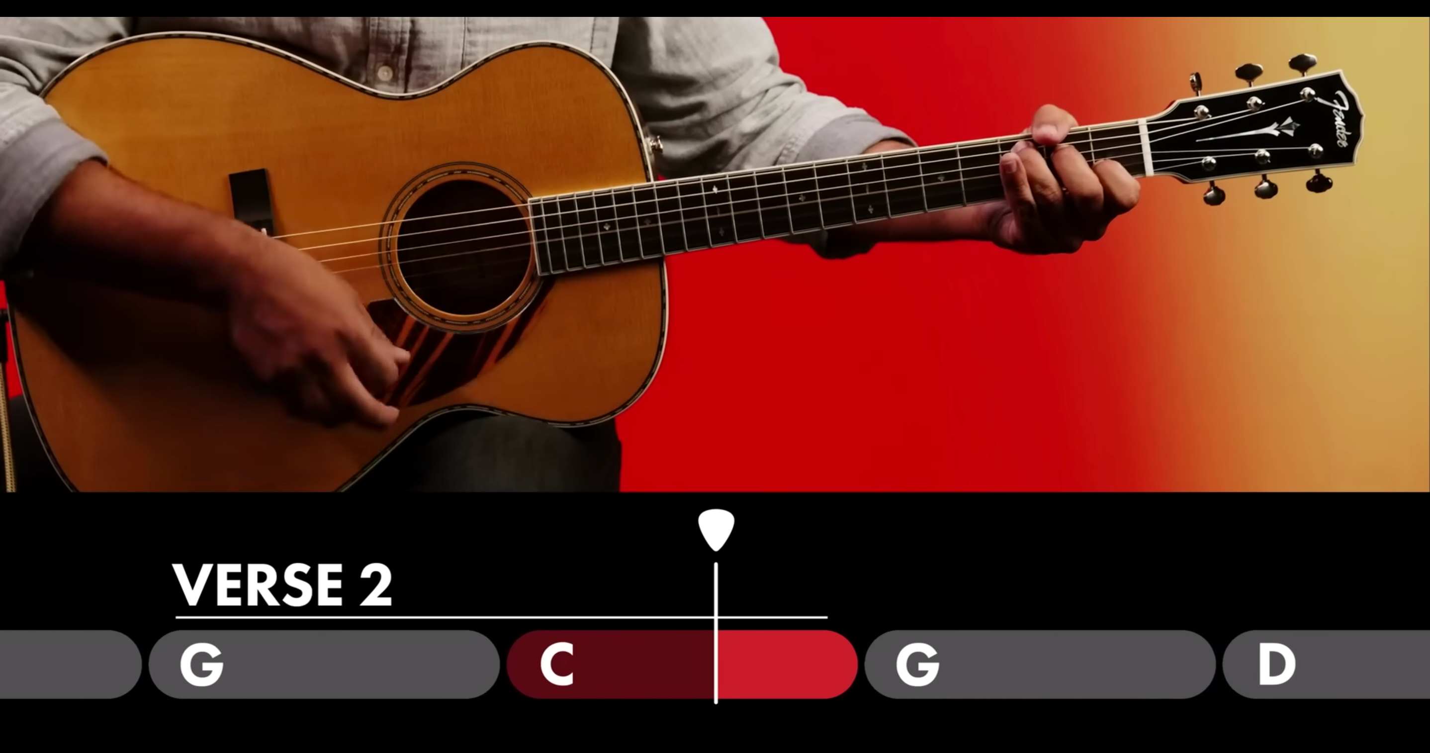 A screenshot from the Fender Play platform.