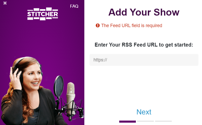Enter your RSS feed URL