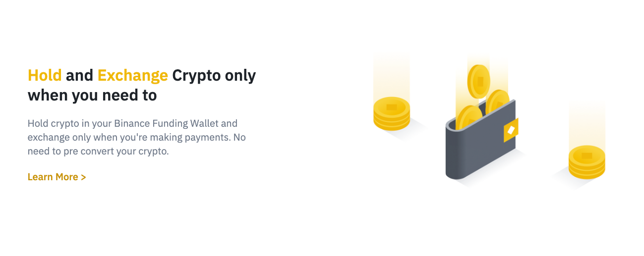 Hold and exchange cryptocurrencies with a debit card.