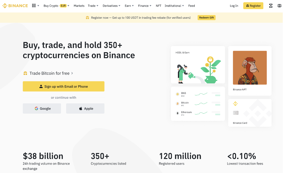 Create a Free Binance Account or Login 