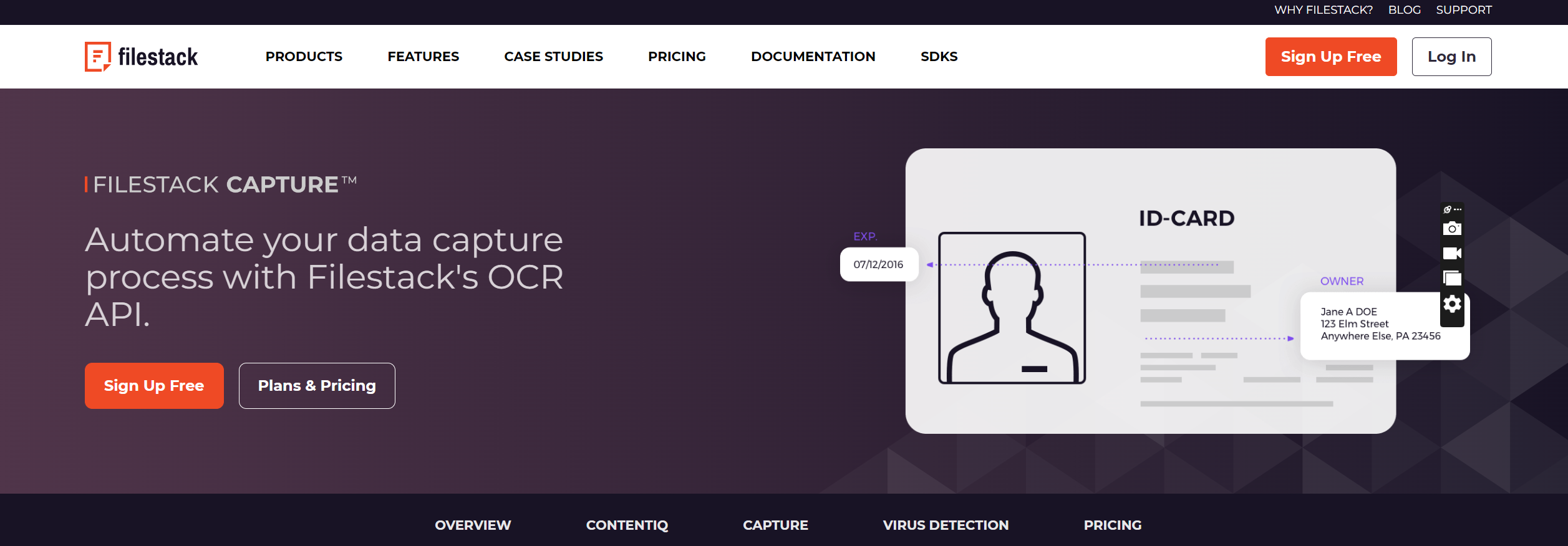 Filestack High Accuracy OCR SDK for Android such as klippa ocr sdk for automated data extraction