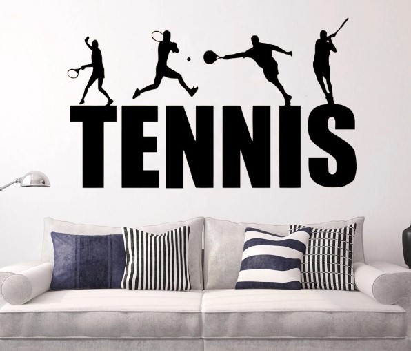 Le décalcomanie murale de tennis est le cadeau parfait pour tout amateur de tennis.