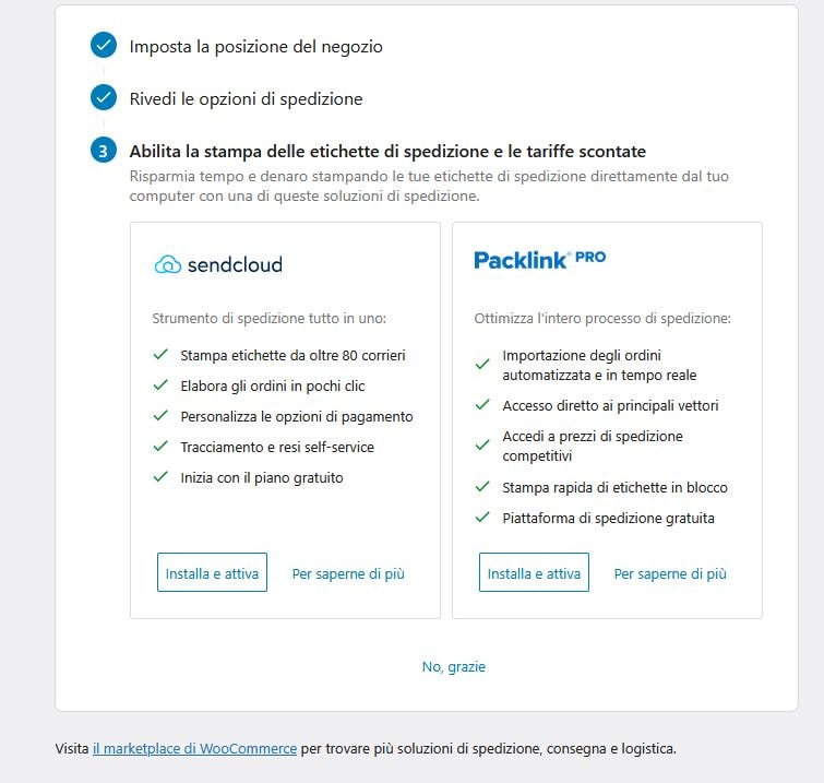 Etichette di spedizione per WooCommerce