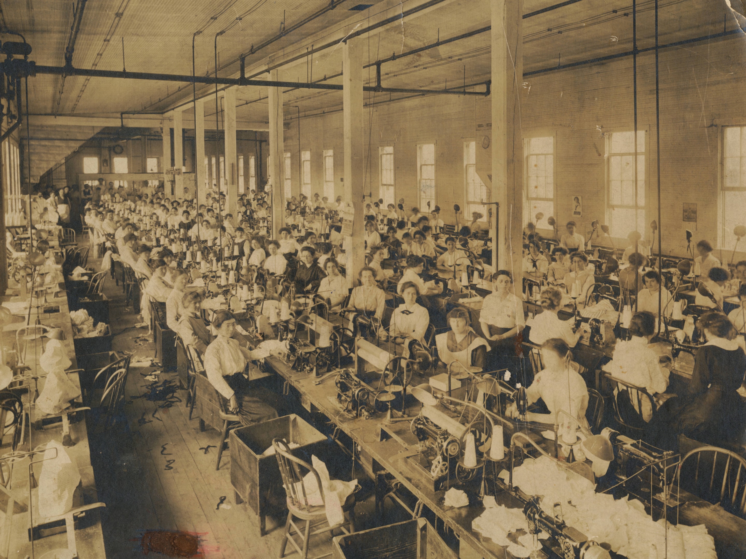 The sewing machine division of Empire Corset Co. 1898