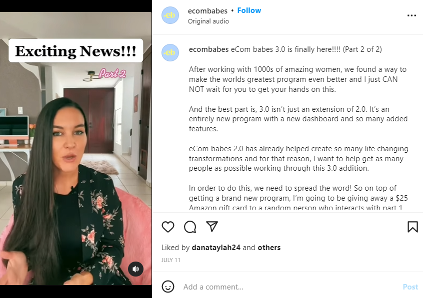 eCom Babe 3.0 update