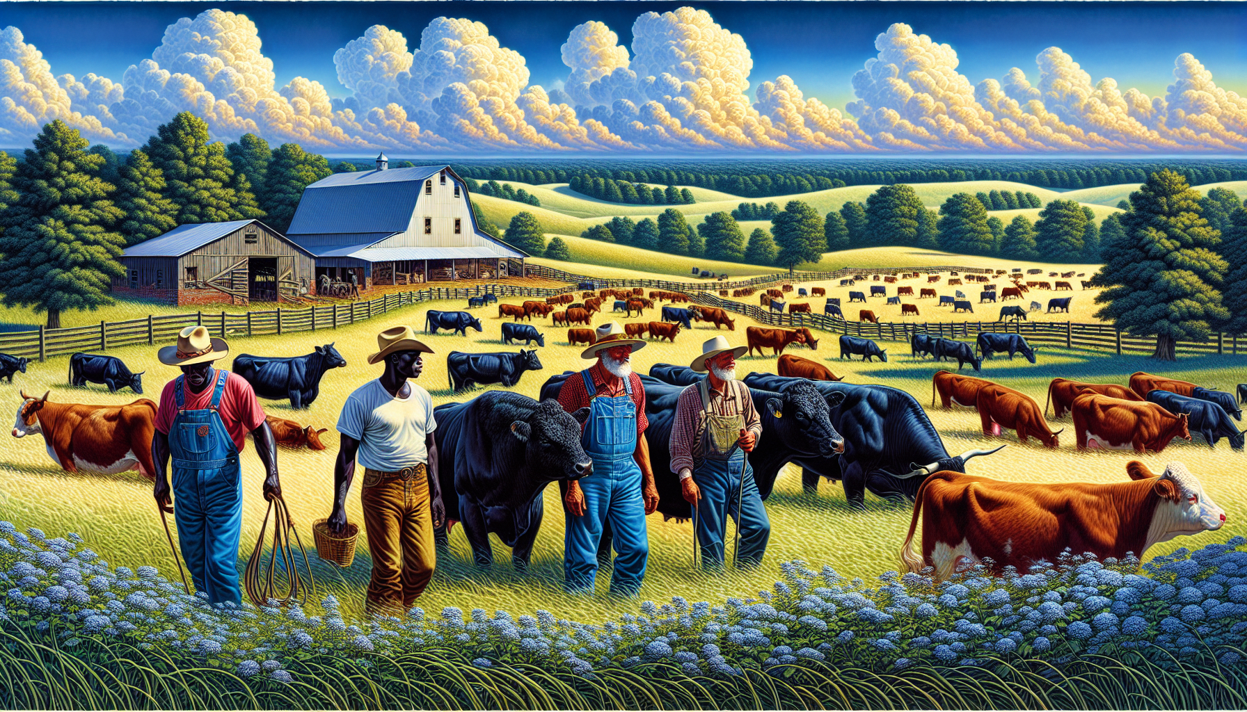 Cattle ranchers in Alabama