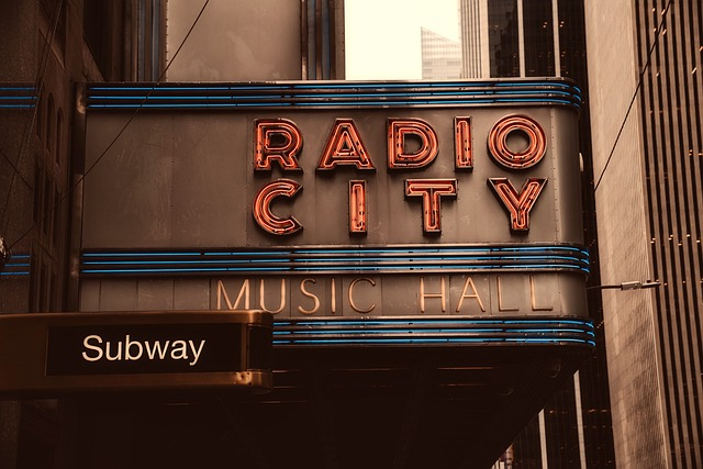 radio city music hall, landmark, historic