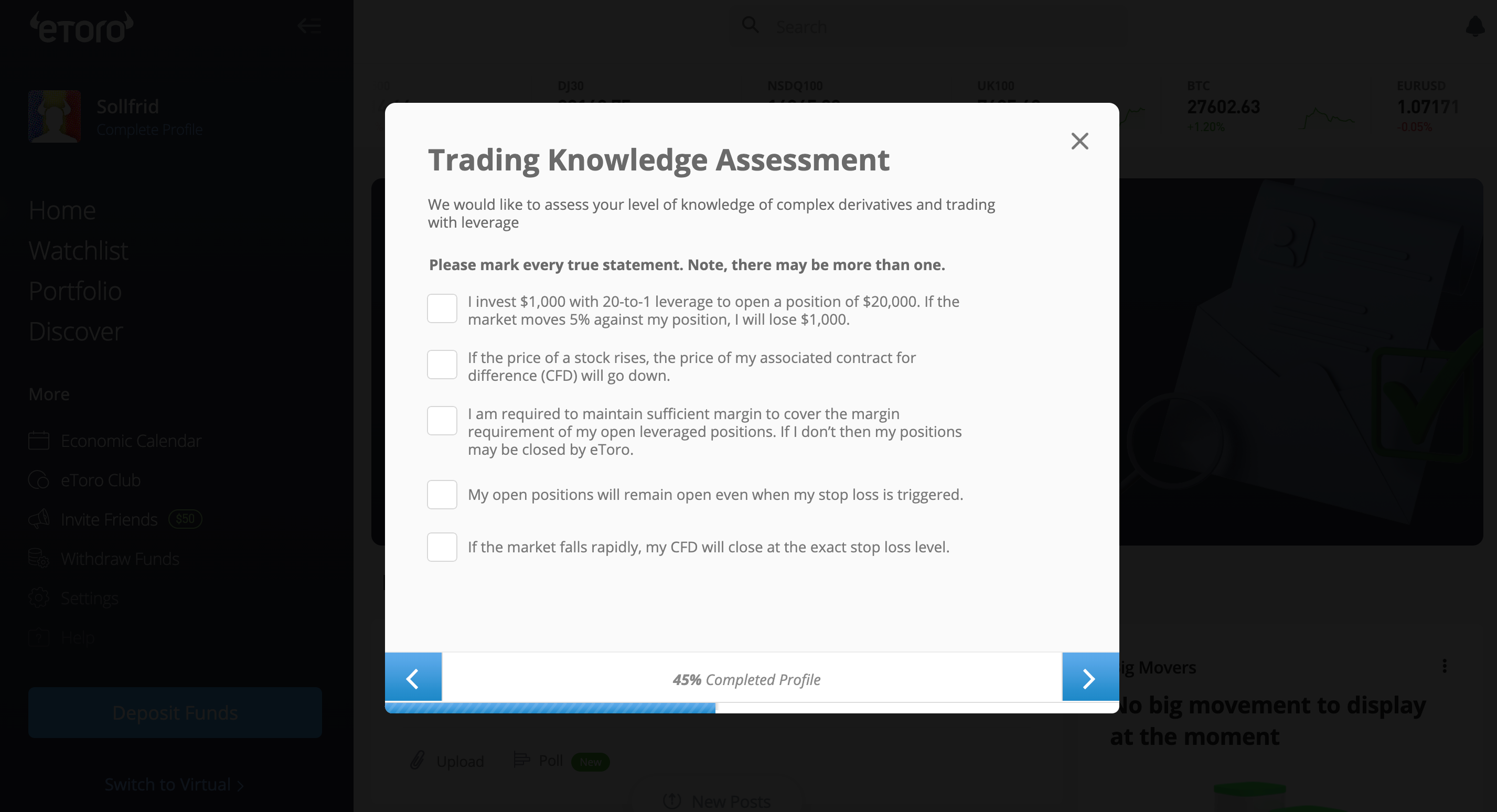 Step-1.13-trading-knowledge-assesment-on-etoro