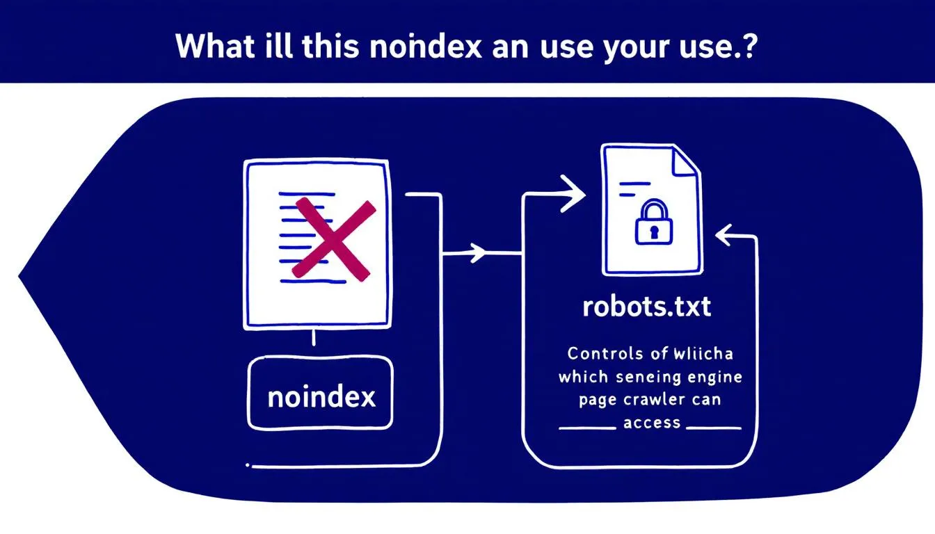 An illustration of best practices for using Noindex and Robots.txt effectively.