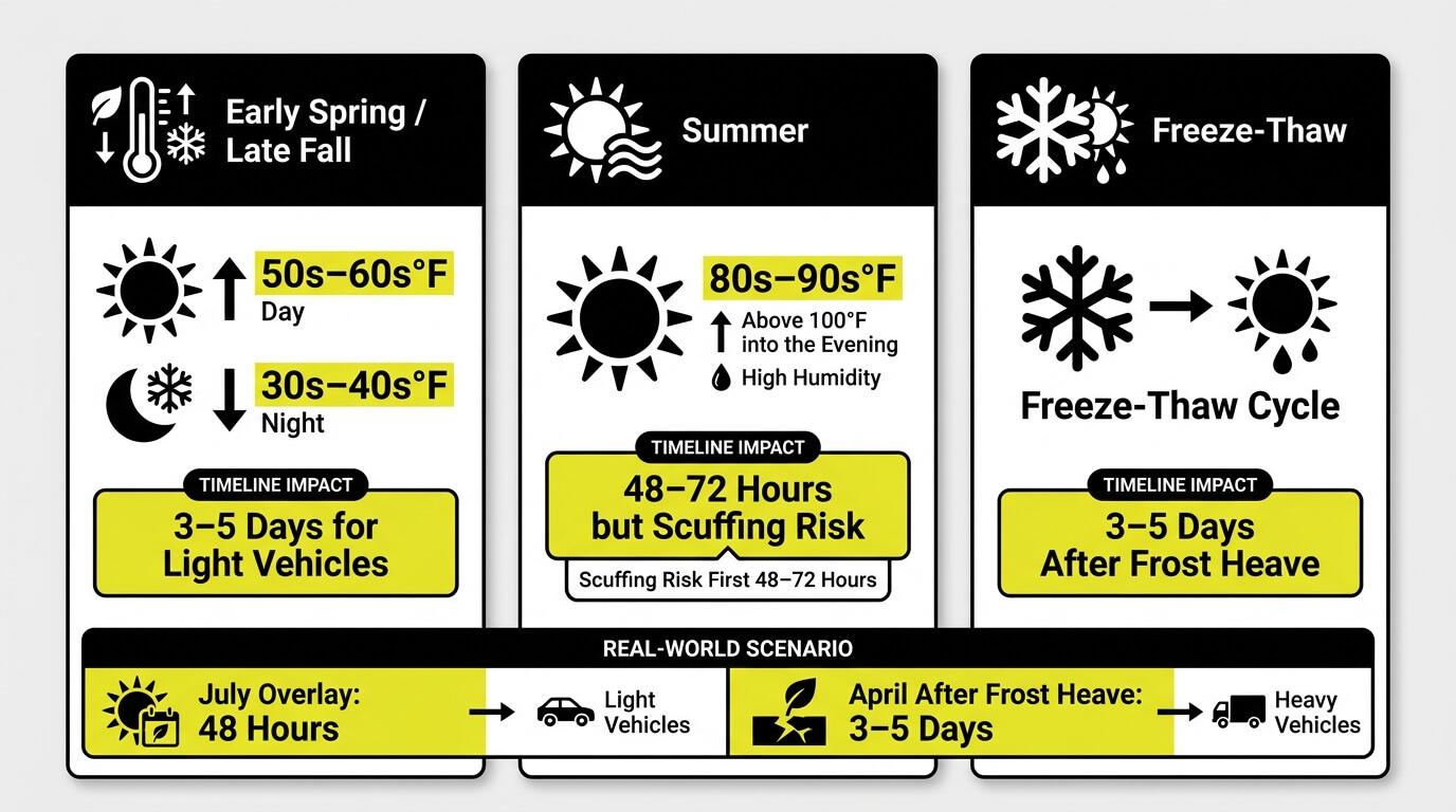 Why Michigan Weather Changes Asphalt Drying Timelines